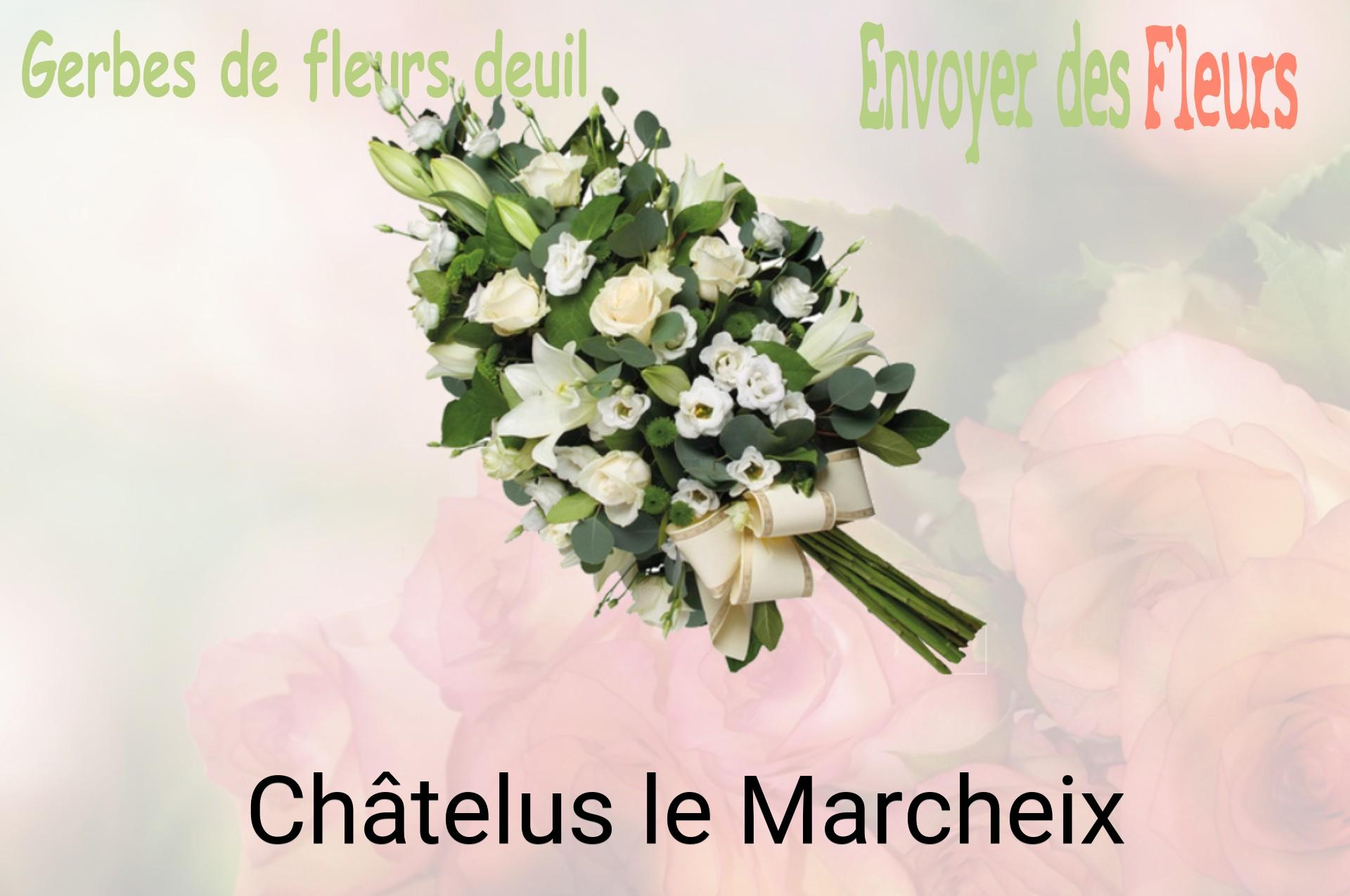 Gerbe de fleurs de deuil livrée à Châtelus-le-Marcheix